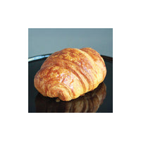 Golden, flaky ham and cheese croissant.