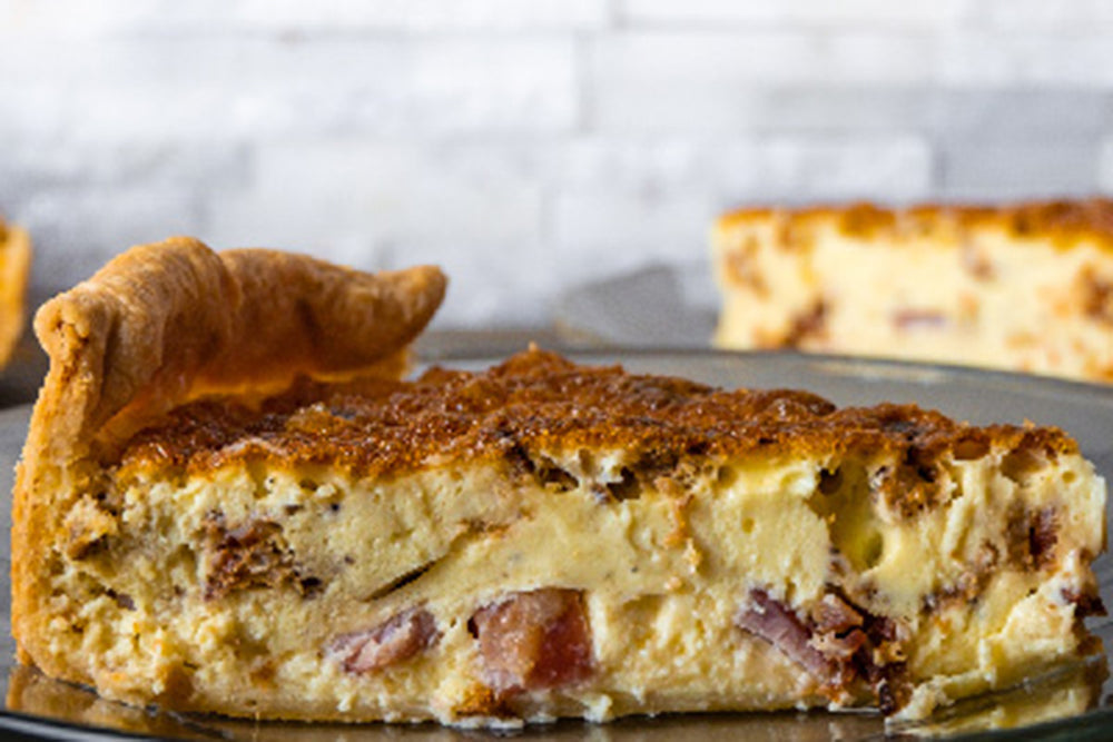 Bacon, Ham & Emmental Cheese Quiche