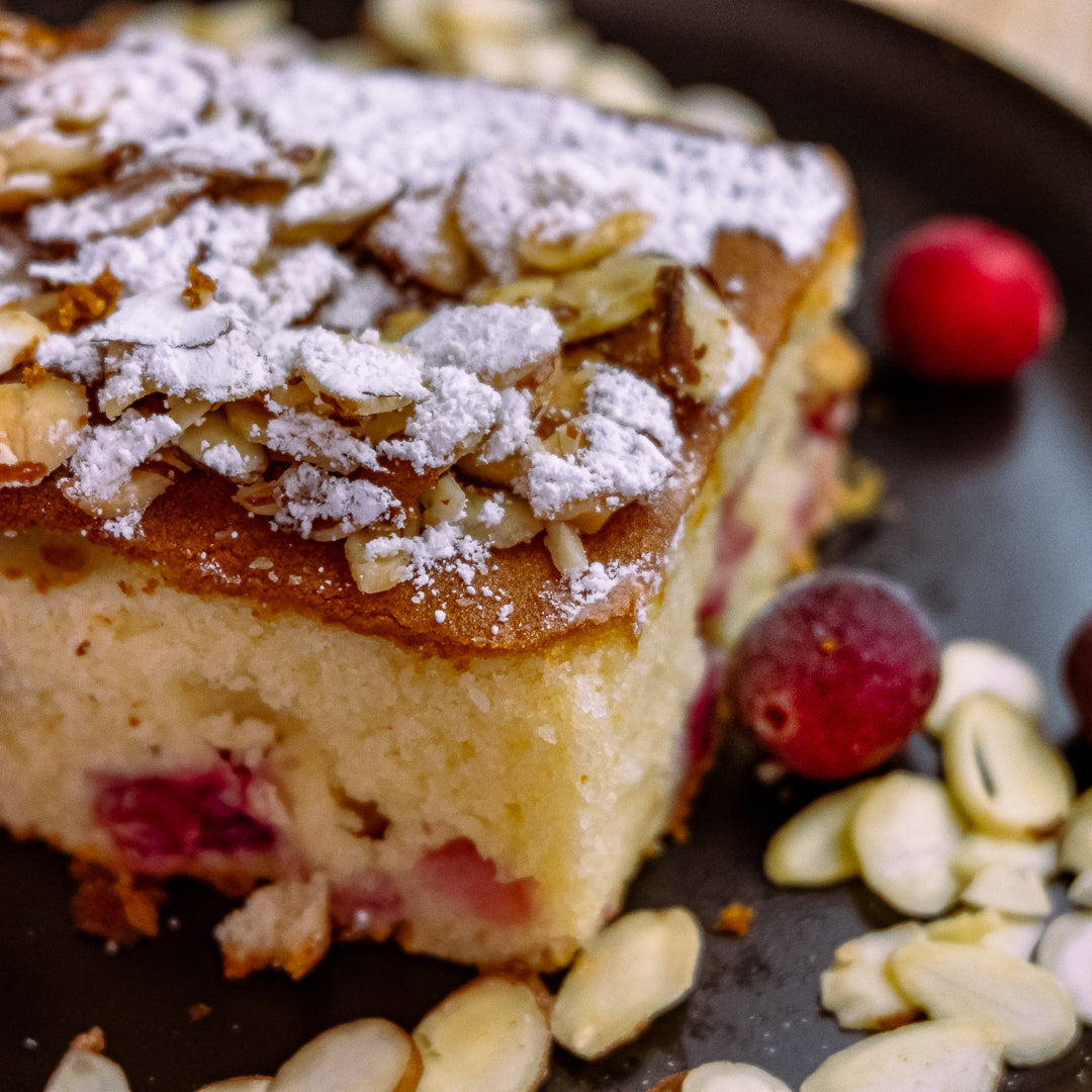 Almond Cranberry Cake - No Gluten Ingredients